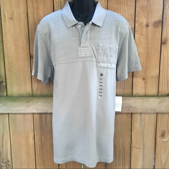 Timberland Vintage Look 73 XXL Gray Polo NWT - Picture 5 of 8